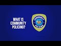 Community Policing Principles and Practices