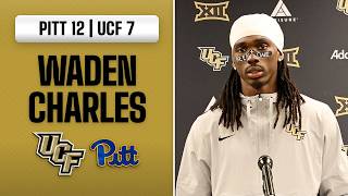 Pitt 12, UCF 7 - WR Waden Charles Press Conference ⚔️🏈