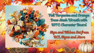 Fall Woodland Ruffle Deco Mesh Character Board UITC Wreath |Deco Mesh Stunning Wreath