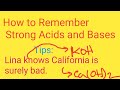 Strong Acids and Bases Mnemonics