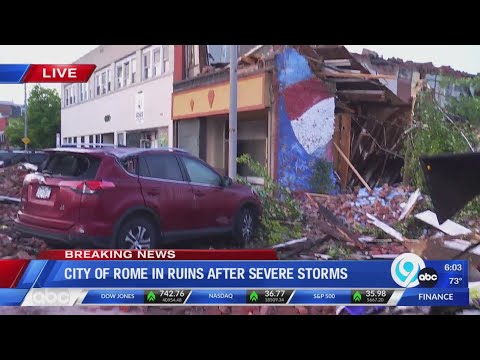 City of Rome in Ruins after Severe Storms: 7-17-24