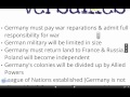 Consequences of World War I Treaties