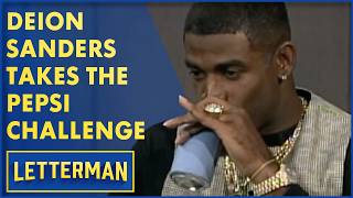Deion Sanders Takes The Pepsi Challenge | David Letterman