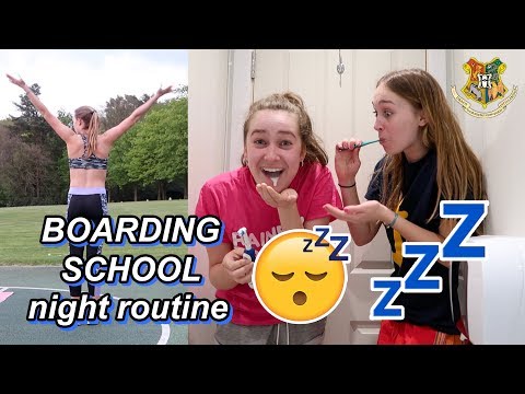 boarding school night routine