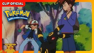 ¡Alakazam contra Umbreon! | Pokémon Los campeones de la Liga de Johto | Clip oficial