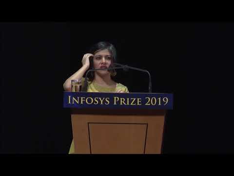Mohandas Pai announces the winner of the Infosys Prize 2019 in Social Sciences