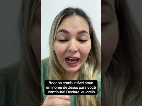 Recebe combustível novo em nome de Jesus para você continuar! Declare: eu creio