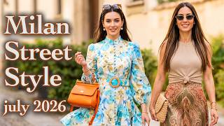 Italy 2026 Milan Street Fashion. Learn Trendiest Summer Outfits. What Stylish Milanese Wear at +30°C