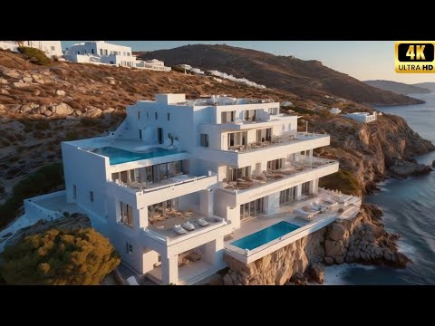 This Ultra-Luxury Cliffside Villa in Mykonos Will Blow Your Mind! 🌊🇬🇷 | Next-Level Paradise in 4K
