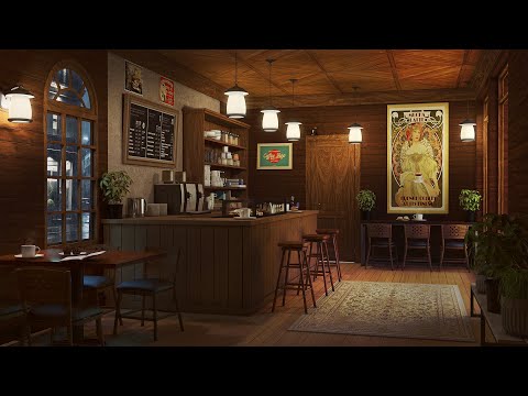 Coffee Shop Sounds with Gentle Jazz Music for Study & Relaxation