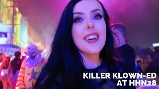 Killer Klown-ed at Halloween Horror Nights 28 & I got evacuated from E.T Adventure !!