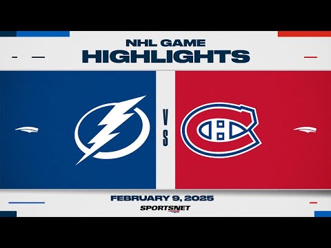 NHL Highlights | Lightning vs. Canadiens - February 9, 2025