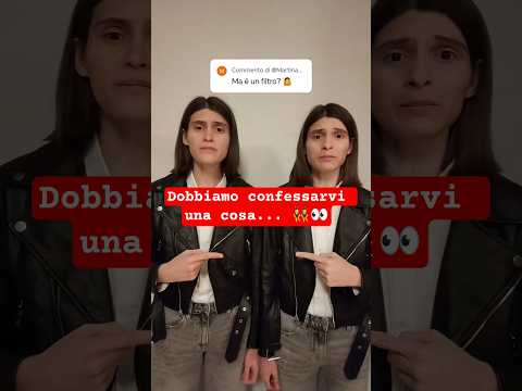 In realtà c'è uno specchio nel mezzo... 🤭👯 #twins #twinsisters #gemelli #twin