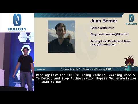 Using ML models to detect and stop authorization bypass vulnerabilities | Juan Berner | NULLCON