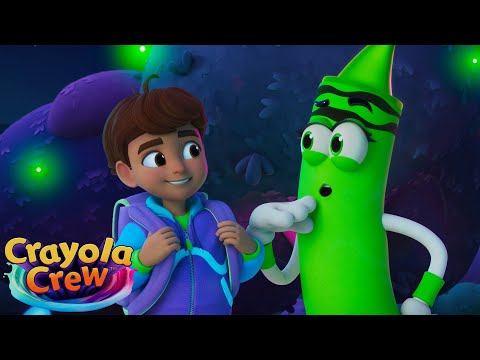 Camping in a Magic Firefly Forest! @CrayolaCrewOfficial | Crayola Crew Fun & Imaginative Cartoons