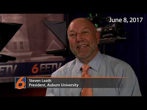 Auburn President Steven Leath speaks over the years