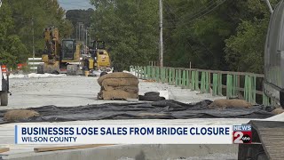 YouTube video thumbnail: Wilson County Businesses Lose Sales From Bridge Closure