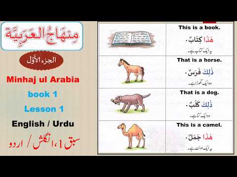 Learn Arabic from beginning | Minhajul Arabia part 1 lesson 1 in Urdu | Learn Arabic speaking