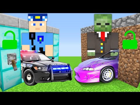 Minecraft'ta Kerem Komiser GARAJ Vs Mustafa GARAJ