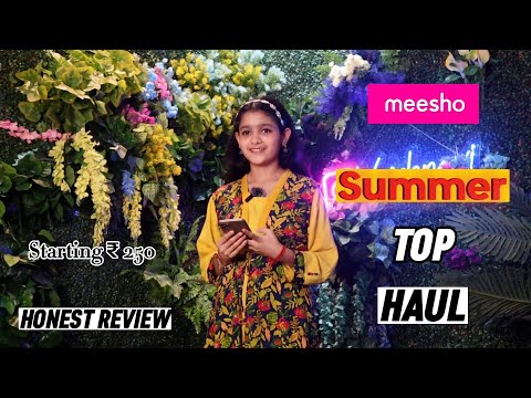 Meesho Summer Top Hual | Tryon | messho new summer collection | Vaishnavi seth