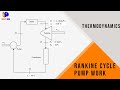 Understanding the Rankine Cycle and Pump Work