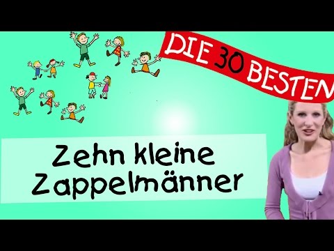 Zehn kleine Zappelmänner - Anleitung zum Bewegen || Kinderlieder