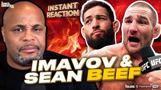 Daniel Cormier REACTS to Sean Strickland & Nassourdine Imavov HEATED EXCHANGE at UFC PI