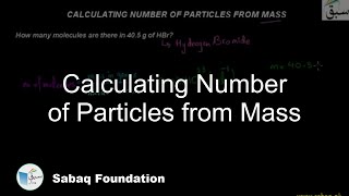 Calculating Number of Particles from Mass