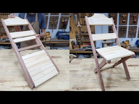 Impressive Woodworking Folding Chair