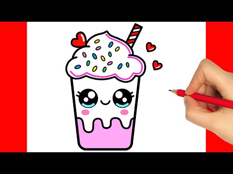 HOW TO DRAW A MILK SHAKE EASY