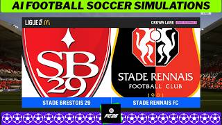 BREST vs RENNES ⚽ Ligue 1 2025/26 Matchday 28 🟩 EA FC 26 Simulation