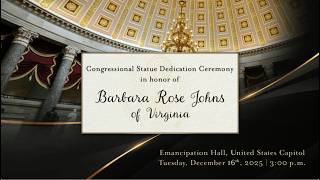 Barbara Rose Johns Statue Unveiling