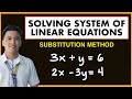 Solving Linear Equations Using Substitution Method