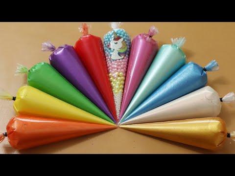 Making Slime with Piping Bags! Most Satisfying Slime Video★ASMR★#ASMR #PipingBags