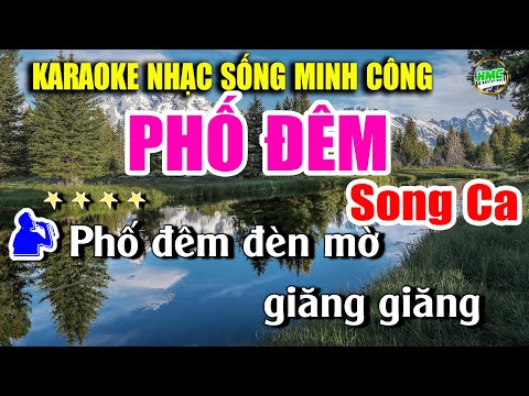 Karaoke Nhạc Trữ Tình Song Ca Dễ Hát | Bolero Nhạc Vàng Bất Hủ | PHỐ ĐÊM