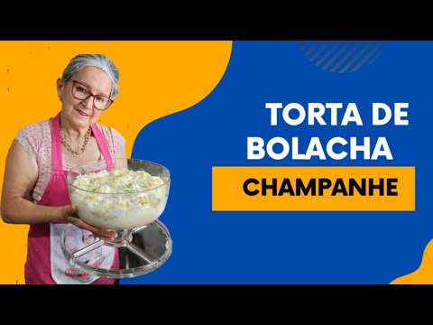 🎥 COMO FAZER TORTA DE BOLACHA CHAMPANHE FÁCIL E DELICIOSA! 🍰✨