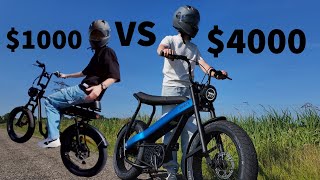 $1000 VS $4000 Ebike “Fatbike” comparison