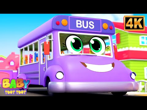 Wheels on the Bus, Colorful Animation & Learning Songs for Children