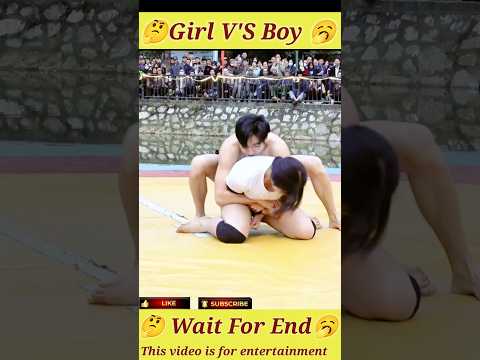 Girl V'S Boy Fight #shorts#bjj #jiujitsu#wwe#martialarts#mma#wrestling#flograpplin#kabaddi#sports