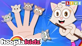 🔴 LIVE - Animal Finger Family | More HooplaKidz Nursery Rhymes - Non-Stop 24/7 Kids Songs
