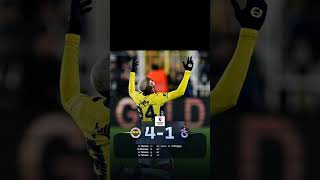 Maç sonucu Fenerbahçe 4/1 Trabzonspor #futboladair #fenerbahçe #Trabzonspor  #trendyolsüperlig