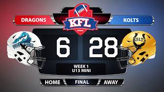 KFL U13 Mini Contact - Kiwanis Kolts vs Balboa Dragons