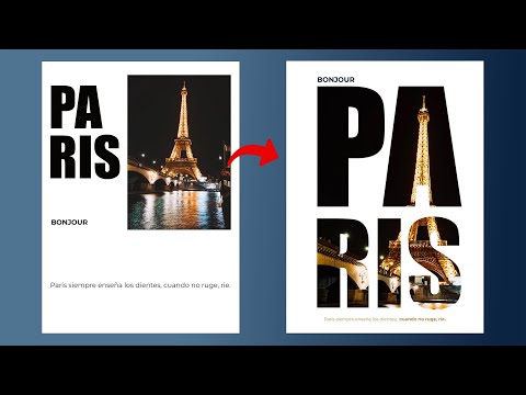 ¡CREA UN POSTER INCREÍBLE con textos y máscaras en Photoshop!  | PARTE 9