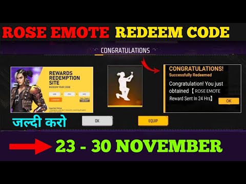 FREE FIRE REDEEM CODE TODAY 23 NOVEMBER REDEEM CODE FREE FIRE | FF REDEEM CODE TODAY 23 NOVEMBER