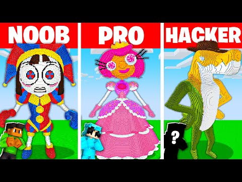 NOOB vs HACKER: I Cheated In AMAZING DIGITAL CIRCUS EPISODE 2 Build Challenge! (MOVIE)