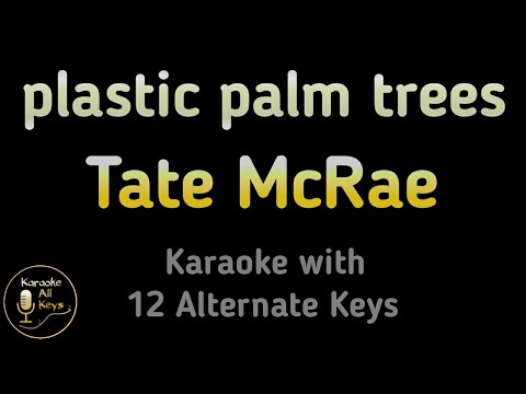 Tate McRae – plastic palm trees Karaoke Instrumental Lower Higher Male & Original Key