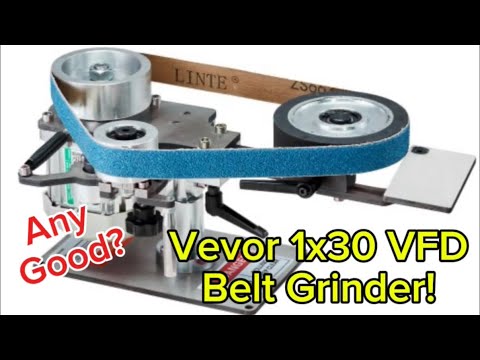 Vevor 1 x 30 belt grinder - Unboxing, setup, and initial reactions! #tools #review #diy #metal #wood