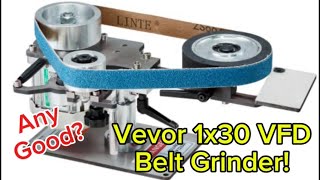 Vevor 1 x 30 belt grinder - Unboxing, setup, and initial reactions! #tools #review #diy #metal #wood