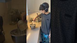 Making blue berry muffins
