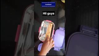 THURSDAY lunch box 🍱#lunchboxrecipe #packwithme #kidsfaviorite #healthy #food ie#indianfood  d